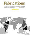 Fabrications-the Journal Of The Society Of Architectural Historians Australia An