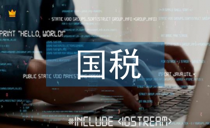 國稅實訓(xùn)總結(jié)